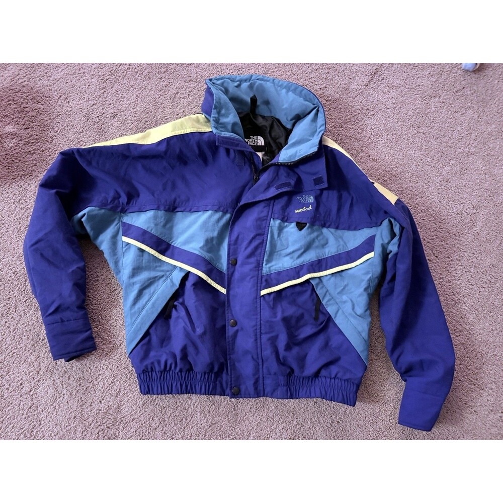 Vintage North Face Jacket Women’s Medium Vertical Hooded 90s